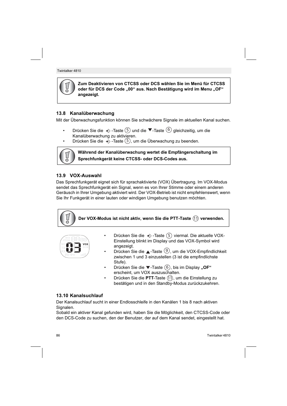 Silvercrest TWINTALKER 4810 User Manual | Page 86 / 96