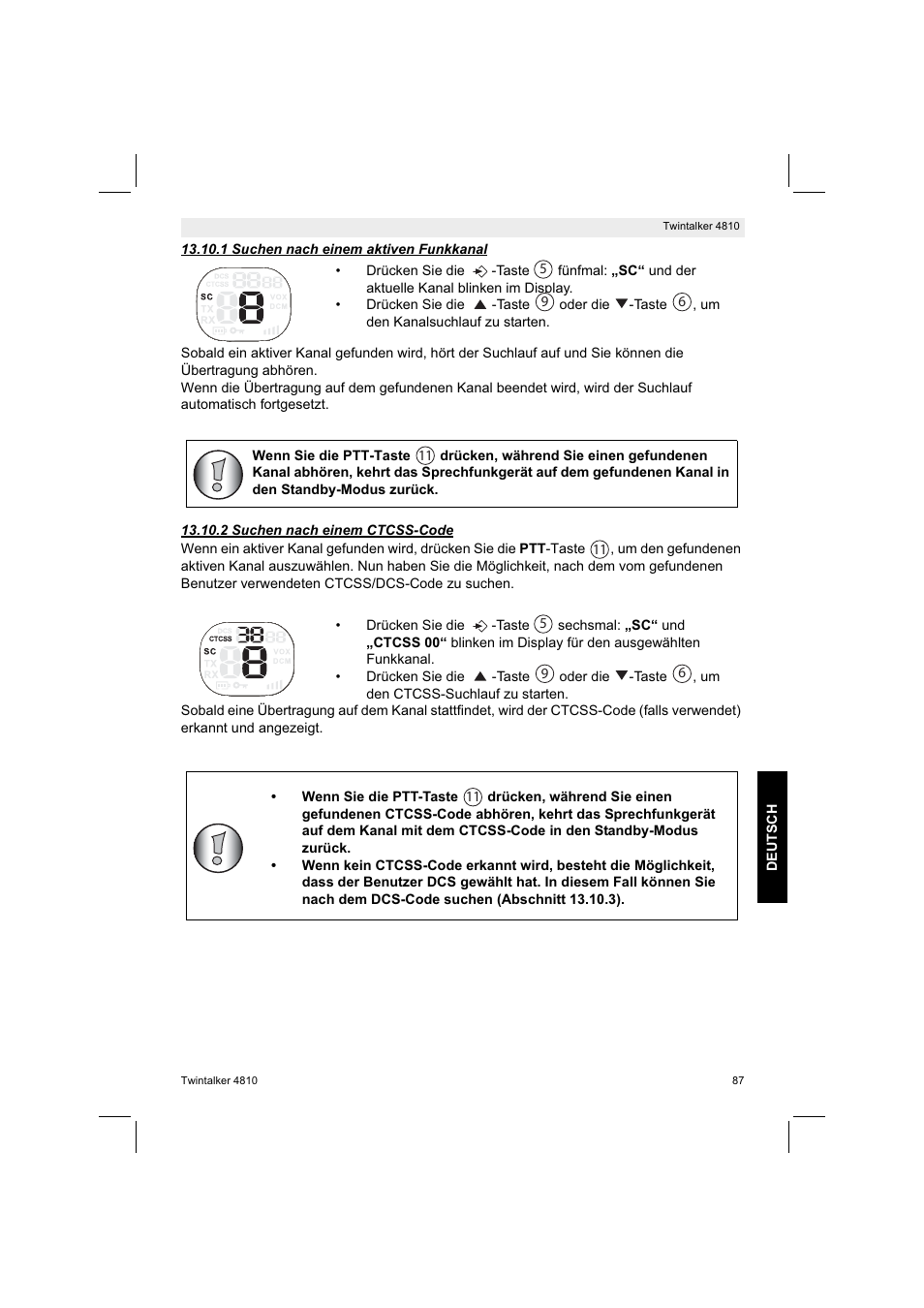 Silvercrest TWINTALKER 4810 User Manual | Page 87 / 96