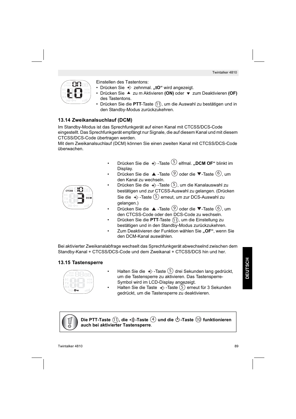 Silvercrest TWINTALKER 4810 User Manual | Page 89 / 96