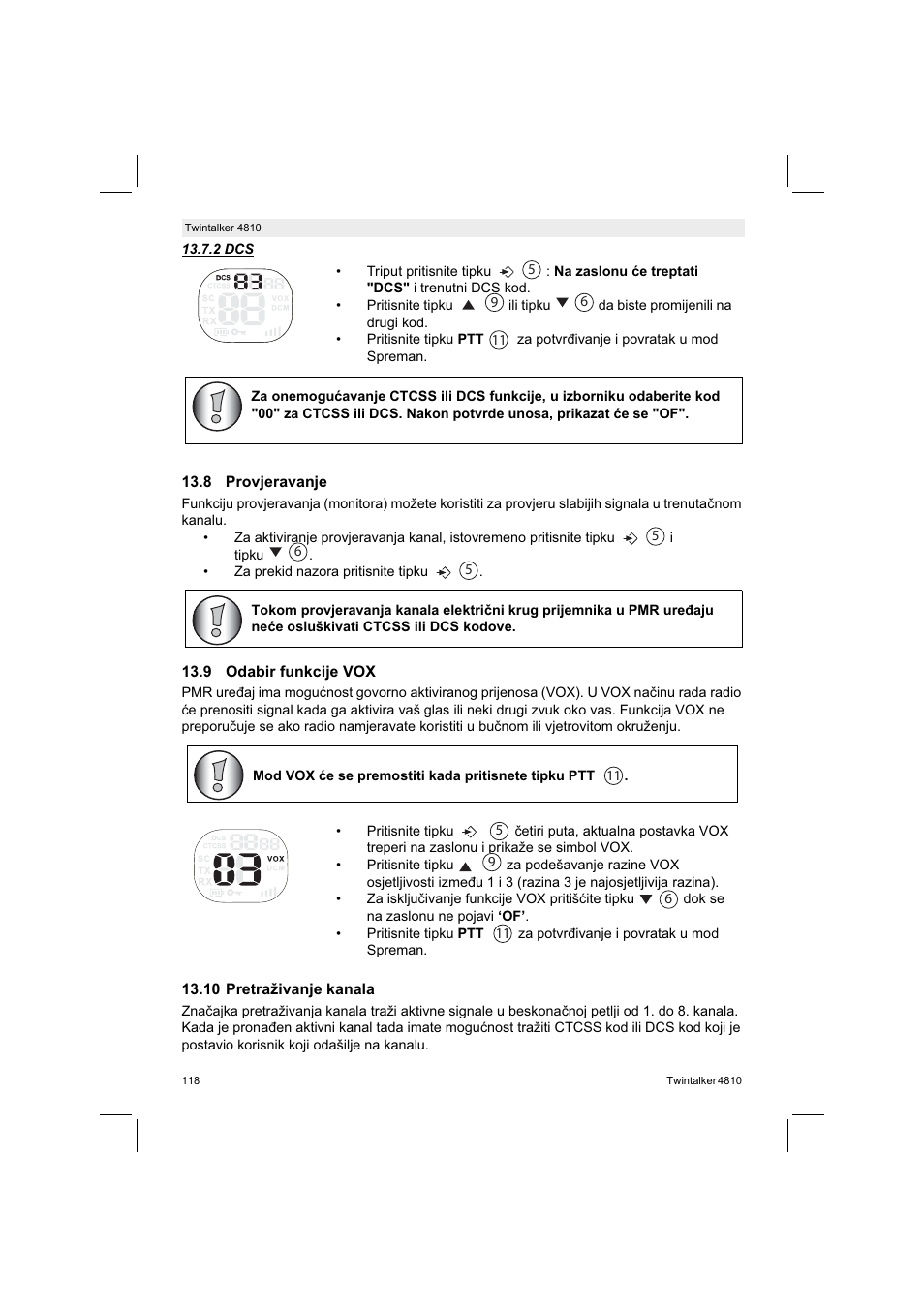 Silvercrest TWINTALKER 4810 User Manual | Page 118 / 148