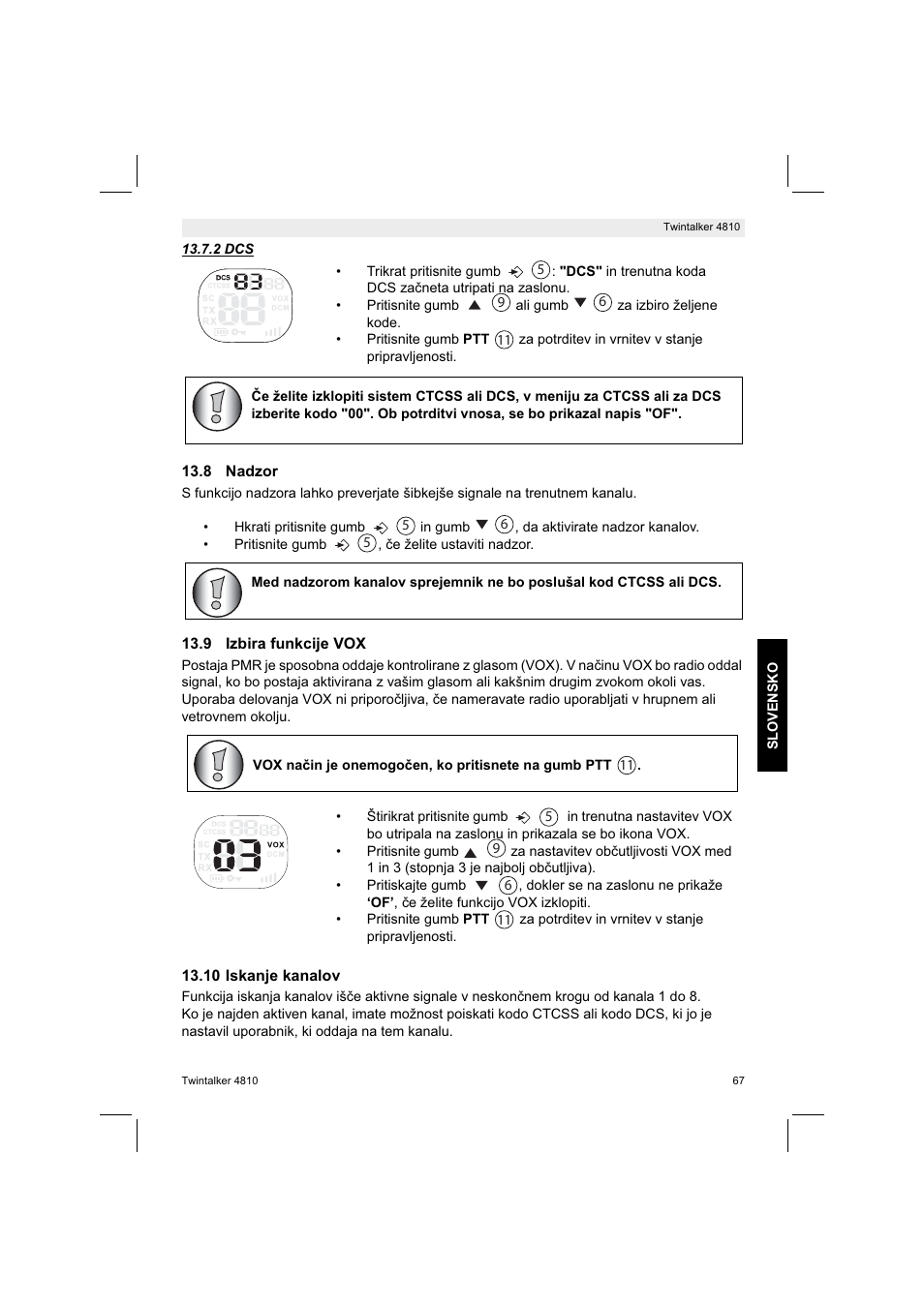Silvercrest TWINTALKER 4810 User Manual | Page 67 / 148