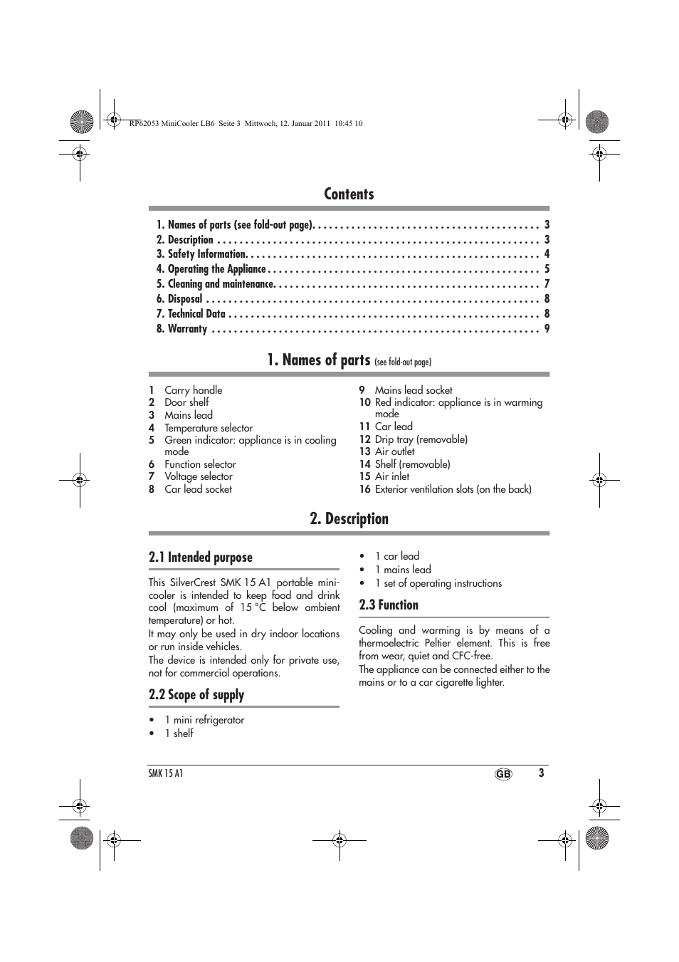 Silvercrest SMK 15 A1 User Manual | Page 5 / 14