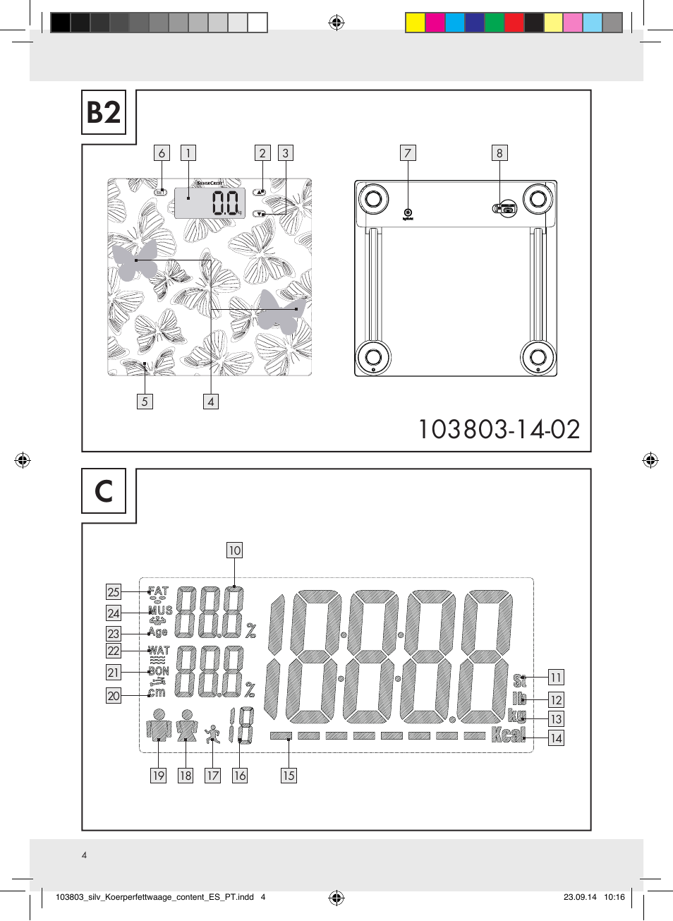 Silvercrest 103803-14-01/103803-14-02 User Manual | Page 4 / 43