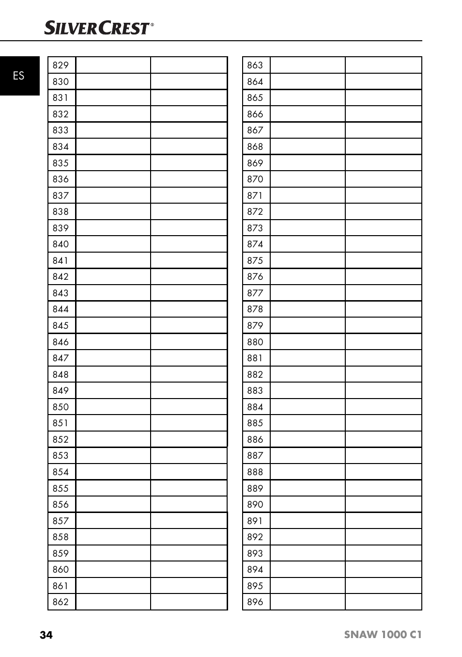 Silvercrest SNAW 1000 C1 User Manual | Page 37 / 183