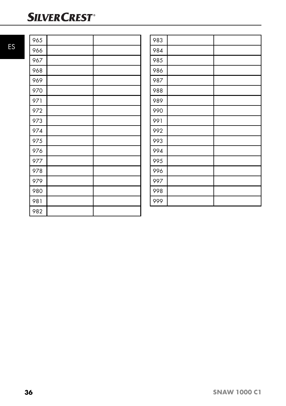 Silvercrest SNAW 1000 C1 User Manual | Page 39 / 183