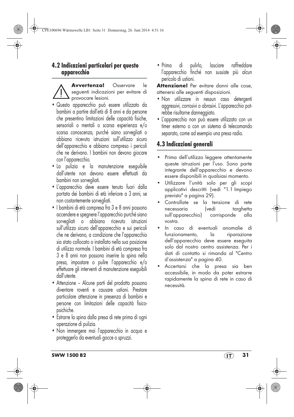 Silvercrest SWW 1500 B2 User Manual | Page 33 / 58