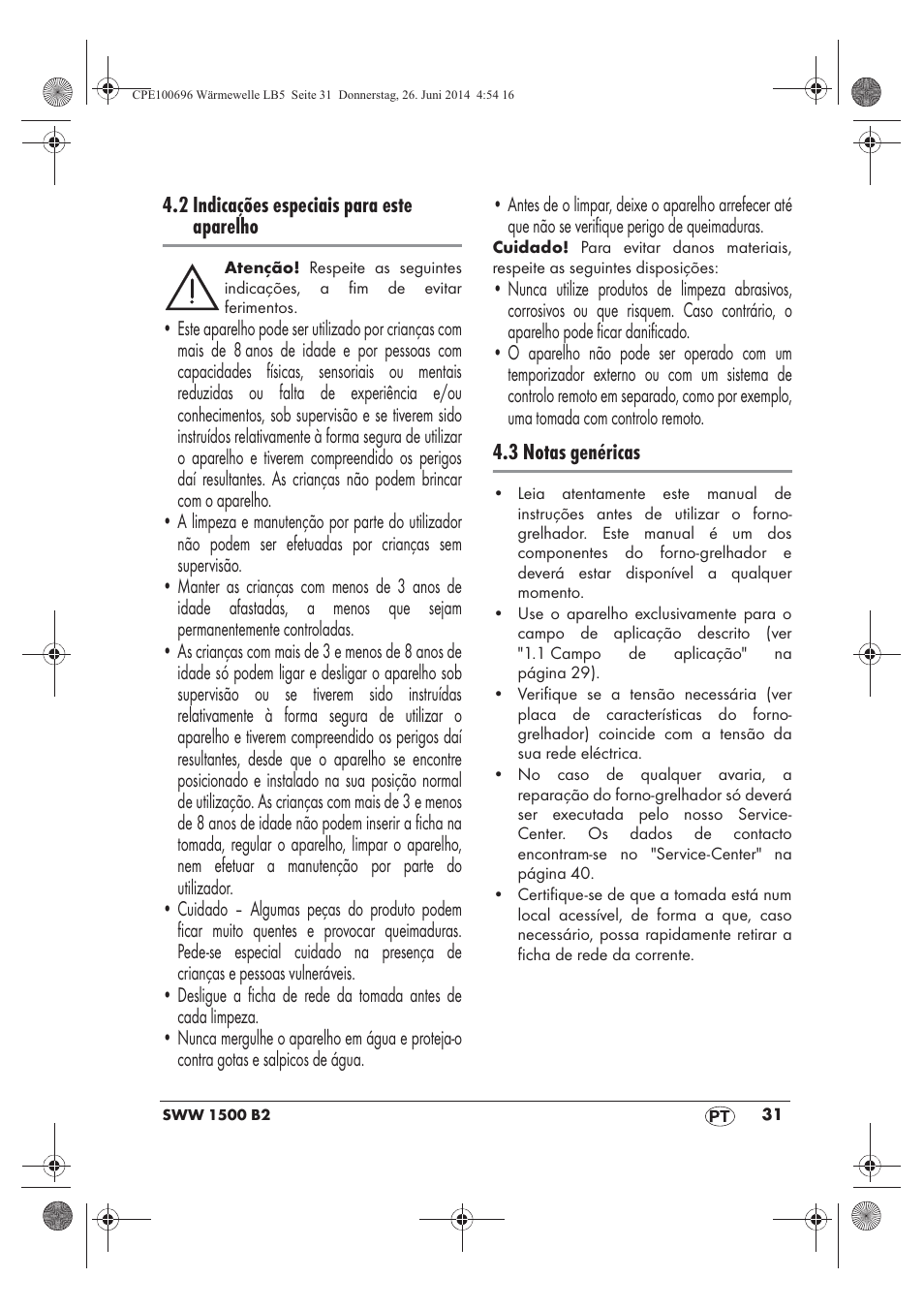 Silvercrest SWW 1500 B2 User Manual | Page 33 / 70