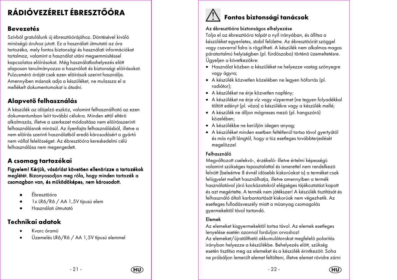 Rádióvezérelt ébresztőóra | Silvercrest 4-LD3905 User Manual | Page 12 / 35