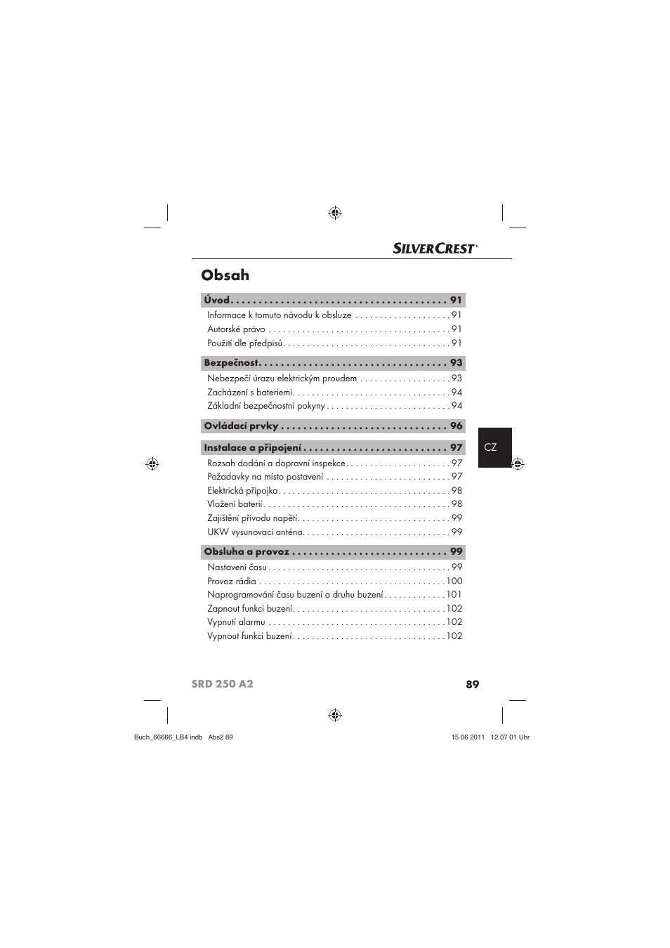 Silvercrest SRD 250 A2 User Manual | Page 91 / 133