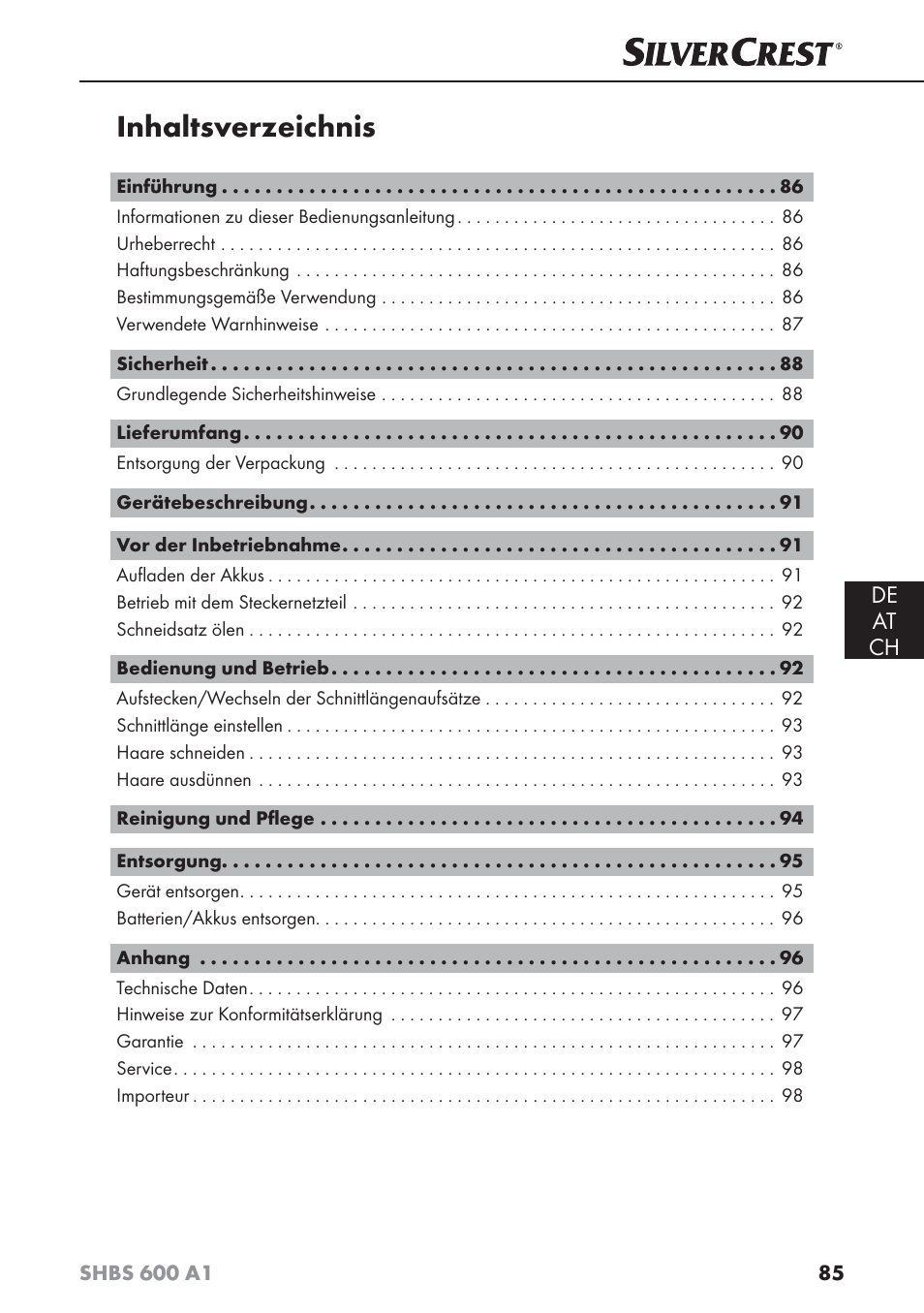 Silvercrest SHBS 600 A1 User Manual | Page 88 / 102