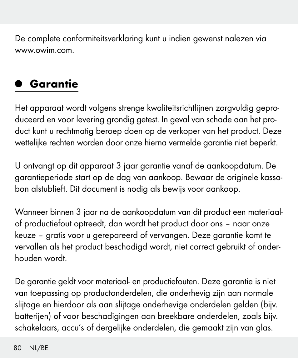 Garantie | Silvercrest Z31635 User Manual | Page 80 / 95