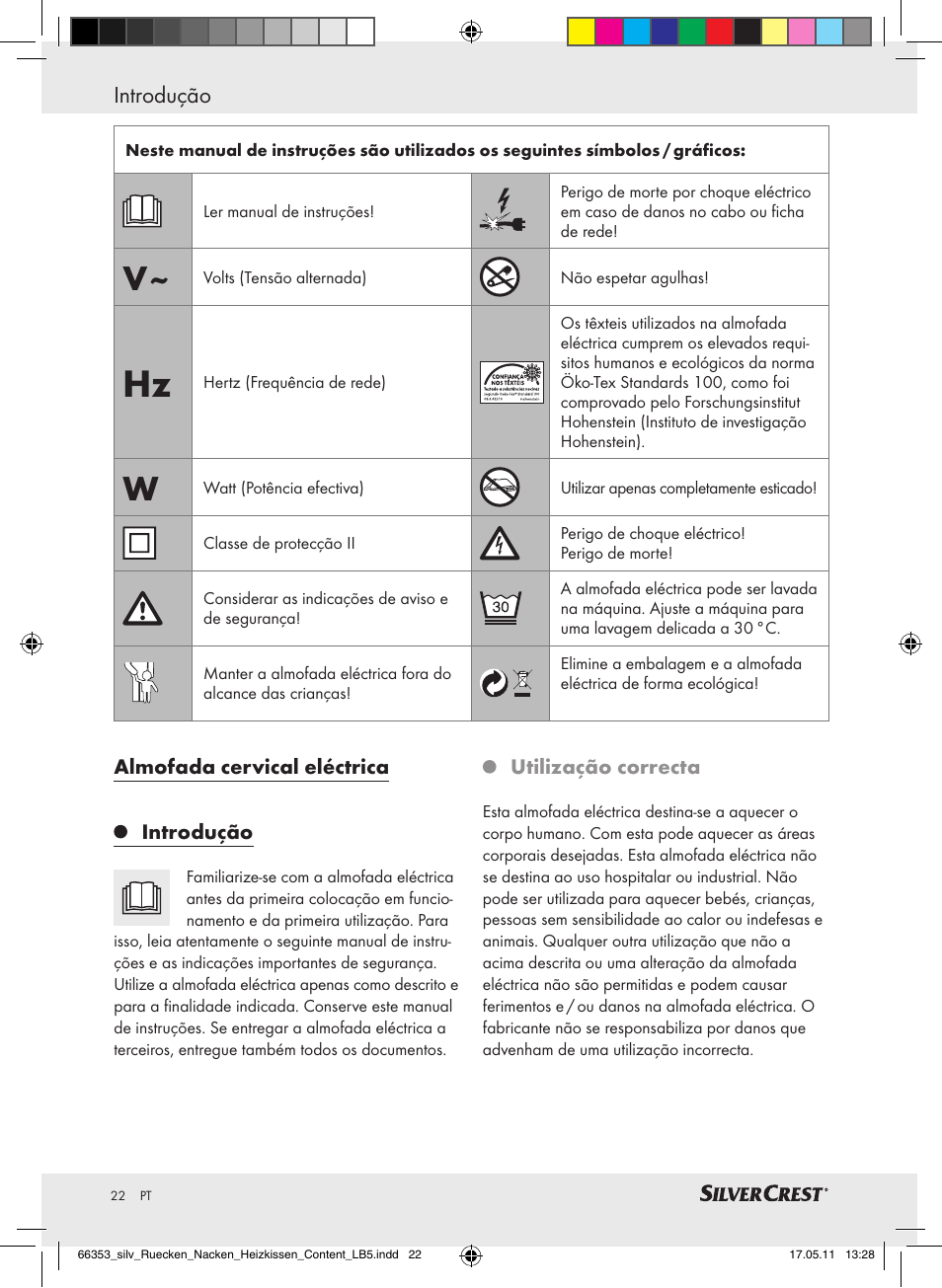 Introdução | Silvercrest Back & Neck Heat Pad User Manual | Page 18 / 40