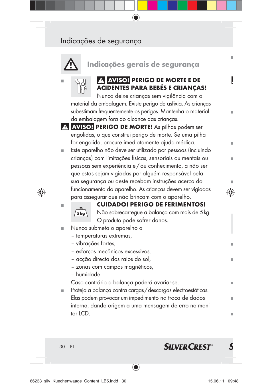 Indicações de segurança, Indicações gerais de segurança | Silvercrest Z30441A User Manual | Page 28 / 58