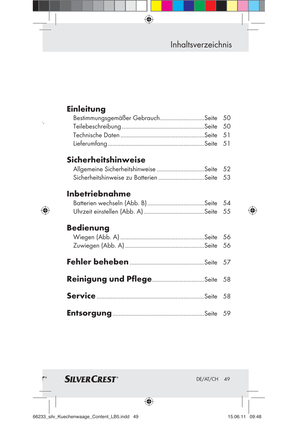 Silvercrest Z30441A User Manual | Page 47 / 58