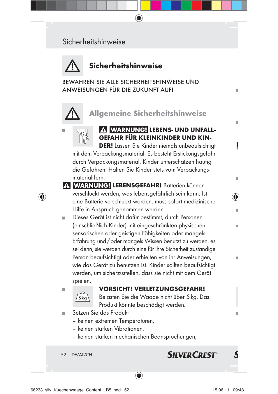 Sicherheitshinweise, Allgemeine sicherheitshinweise | Silvercrest Z30441A User Manual | Page 50 / 58