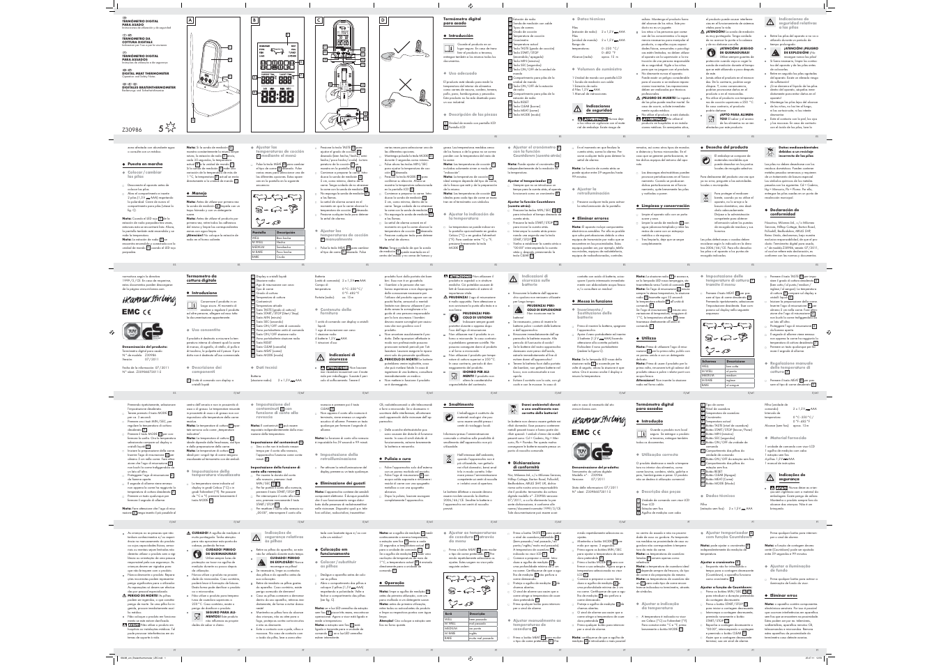 Silvercrest Z30986 User Manual | 2 pages