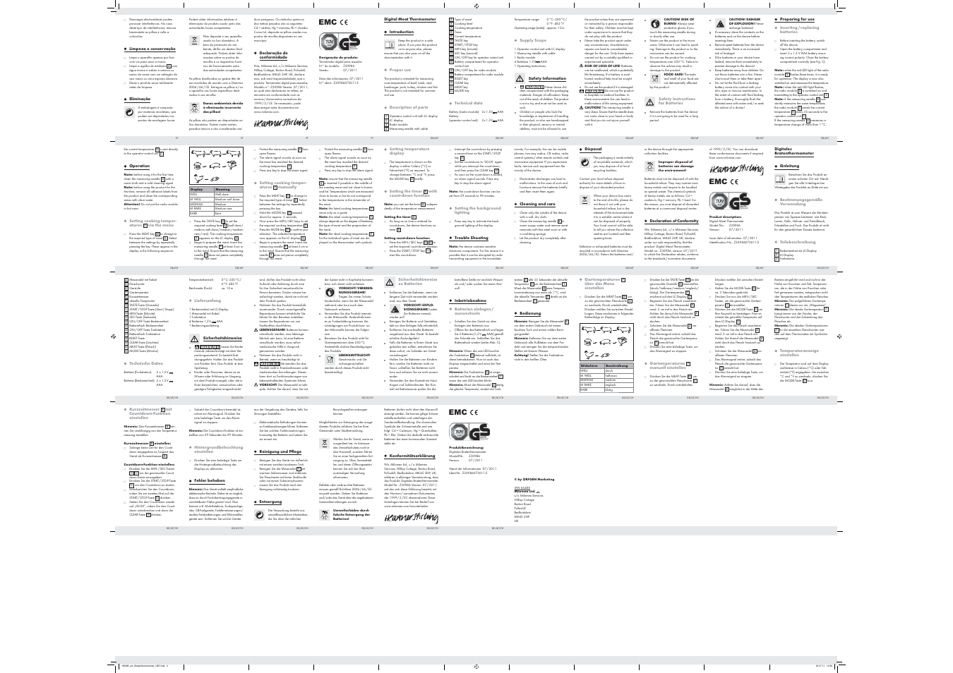 Silvercrest Z30986 User Manual | Page 2 / 2