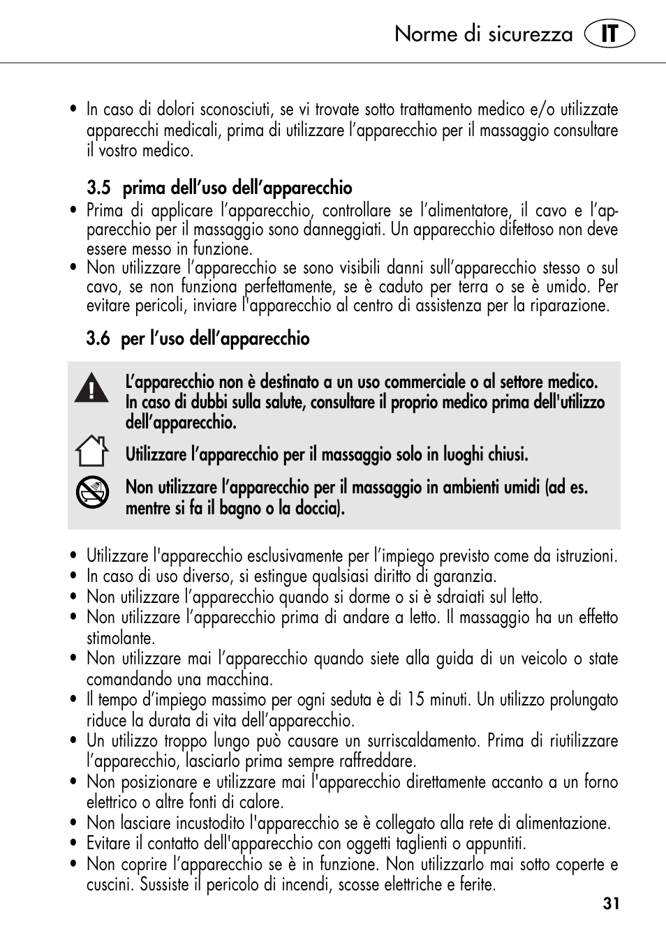 Norme di sicurezza | Silvercrest SHIATSU NECK MASSAGE CUSHION User Manual | Page 35 / 42