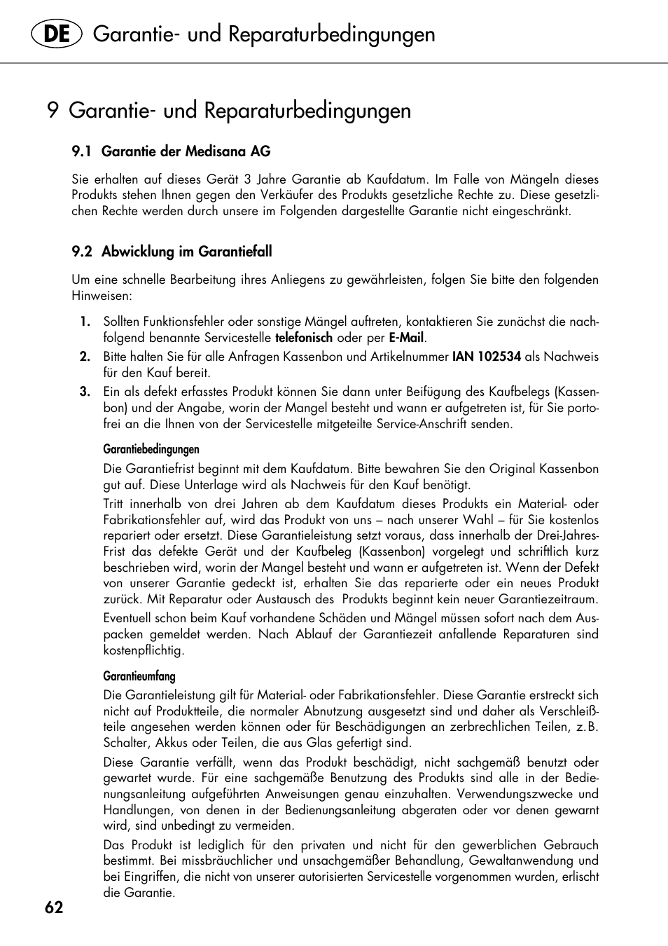 Garantie- und reparaturbedingungen, 9 garantie- und reparaturbedingungen | Silvercrest SHIATSU NECK MASSAGE CUSHION User Manual | Page 68 / 70