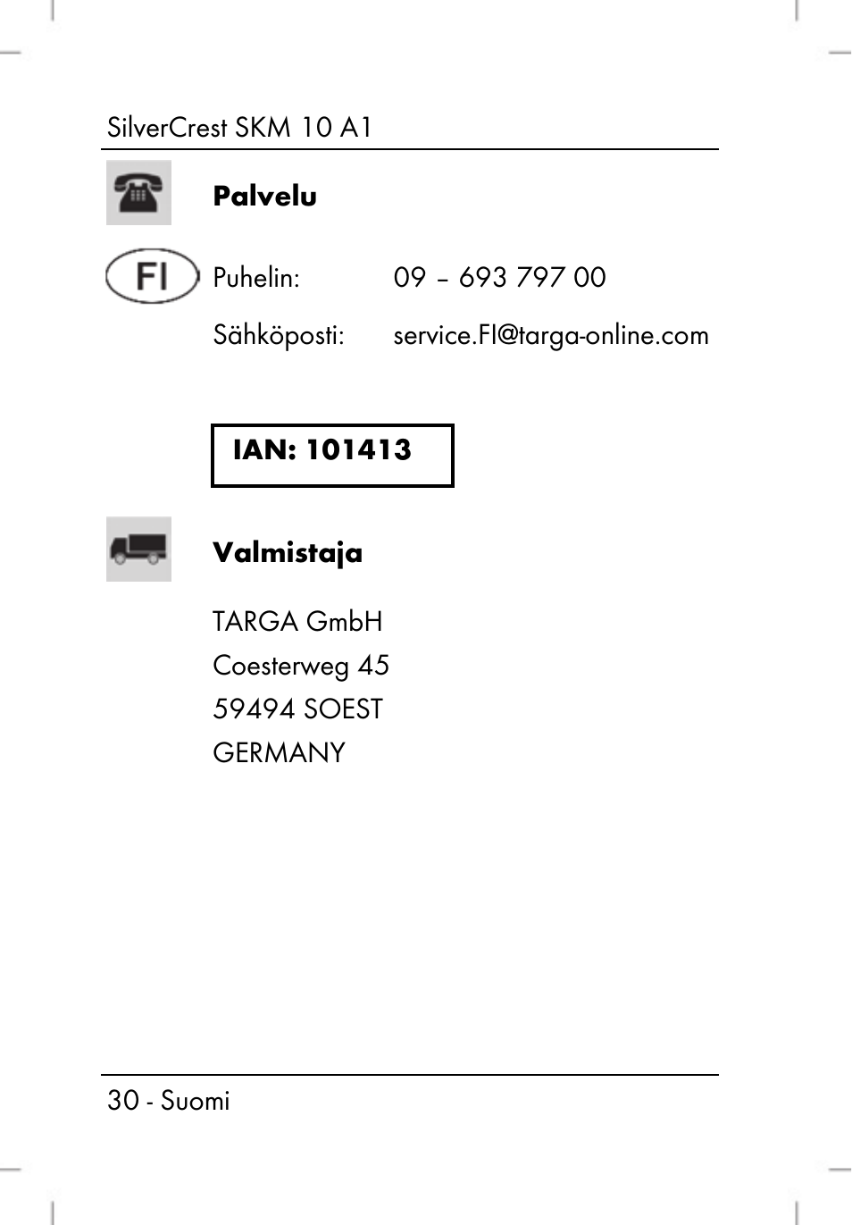 Silvercrest SKM 10 A1 User Manual | Page 32 / 110