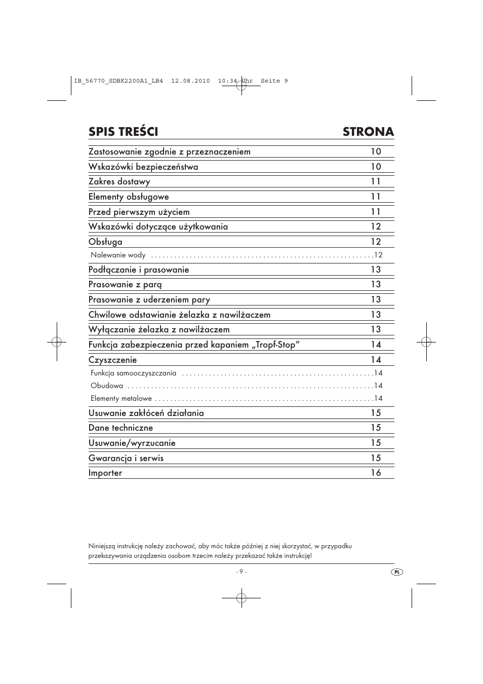 Silvercrest SDBK 2200 A1 User Manual | Page 11 / 58