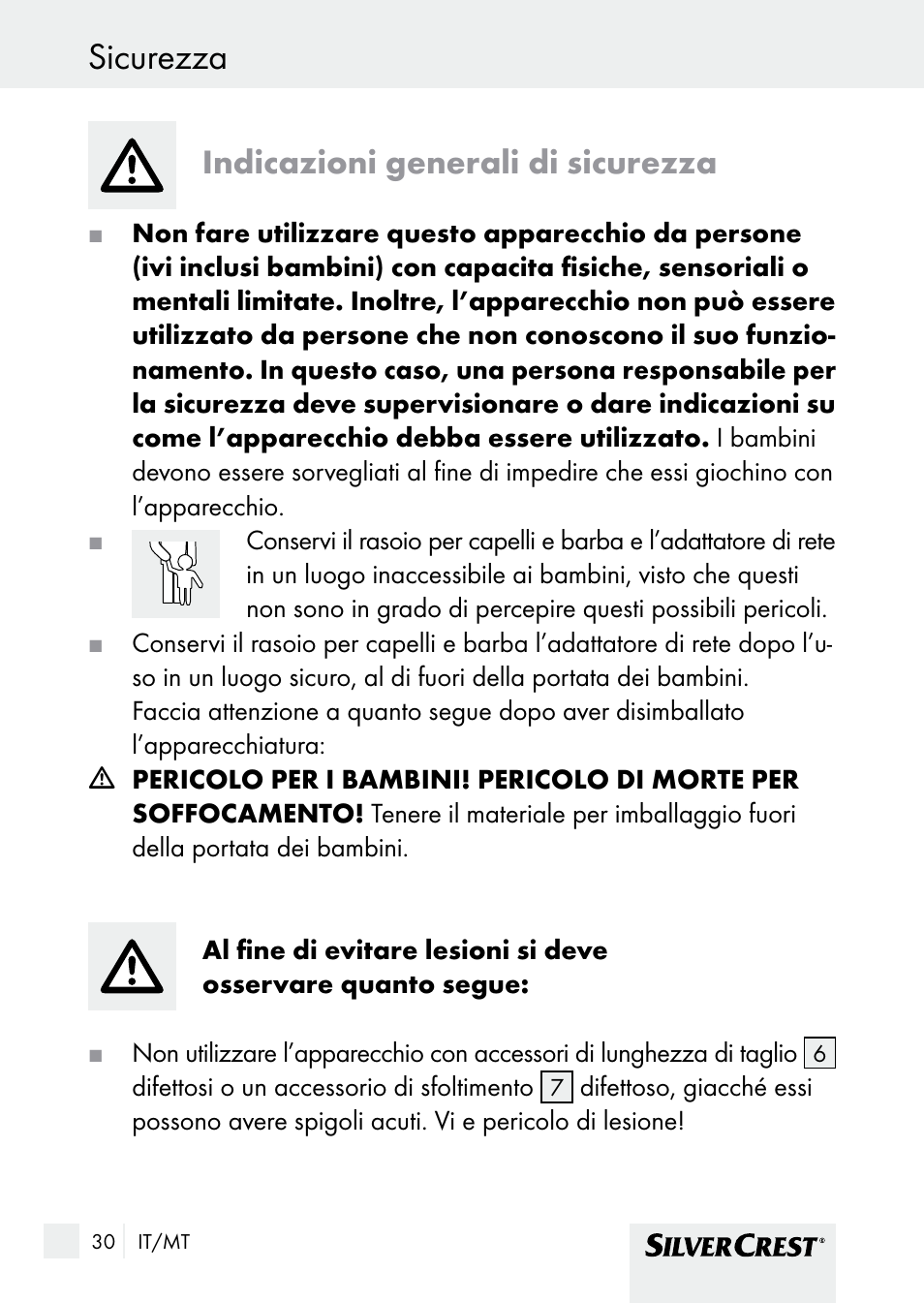 Sicurezza, Indicazioni generali di sicurezza | Silvercrest SHBS 1000 A1 User Manual | Page 30 / 101