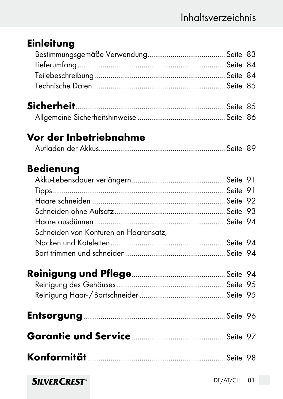 Silvercrest SHBS 1000 A1 User Manual | Page 81 / 101