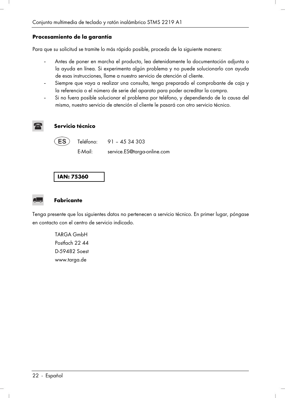 Silvercrest STMS 2219 A1 User Manual | Page 24 / 88