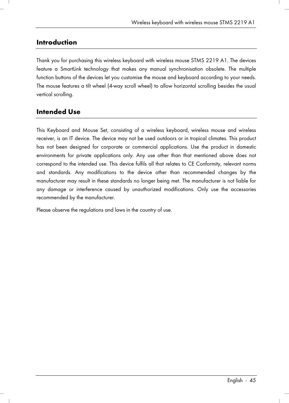 Silvercrest STMS 2219 A1 User Manual | Page 47 / 88