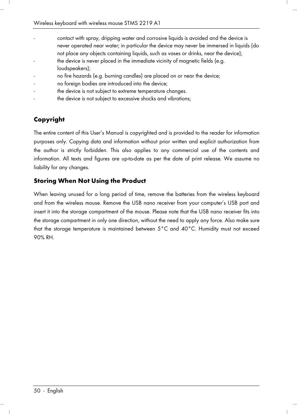 Silvercrest STMS 2219 A1 User Manual | Page 52 / 88