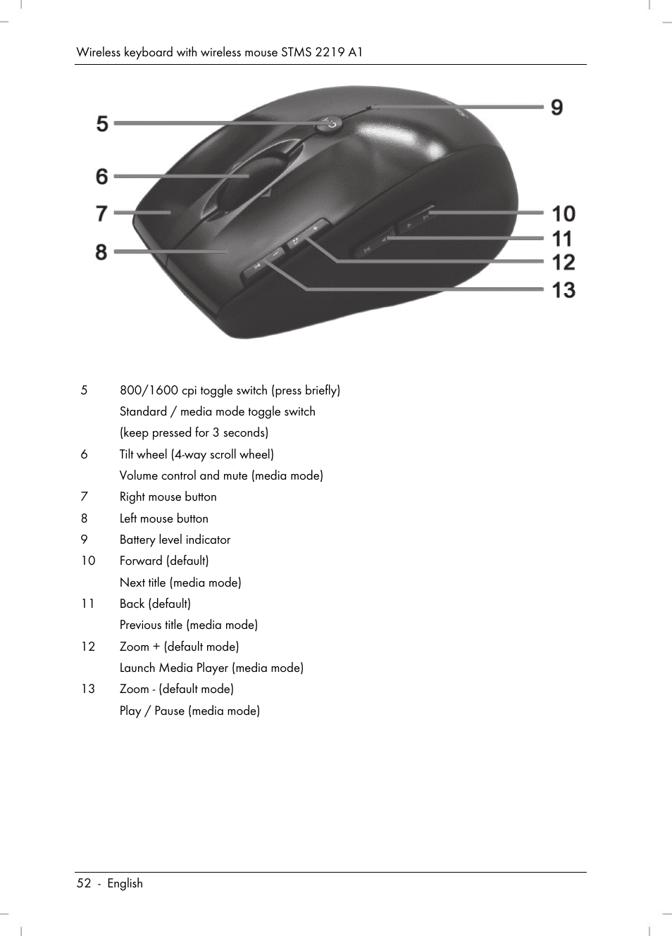 Silvercrest STMS 2219 A1 User Manual | Page 54 / 88