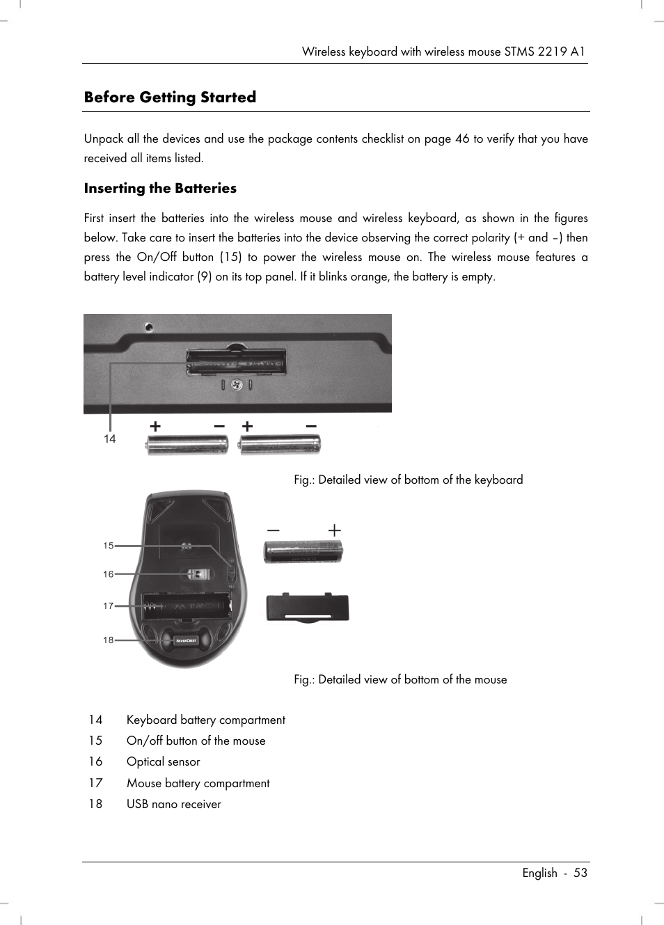Silvercrest STMS 2219 A1 User Manual | Page 55 / 88