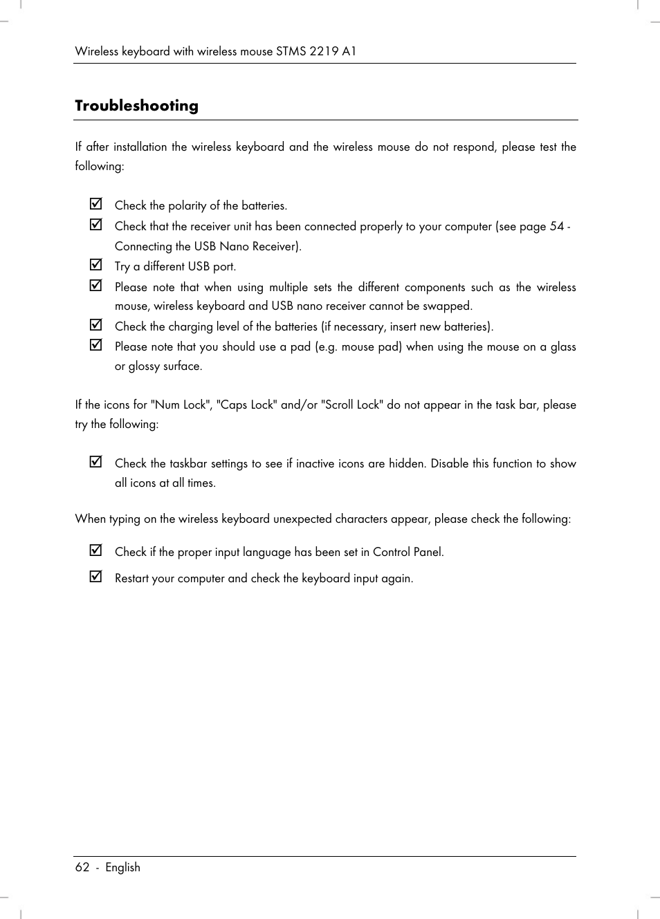 Silvercrest STMS 2219 A1 User Manual | Page 64 / 88