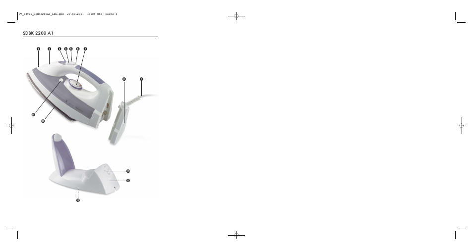 Silvercrest SDBK 2200 A1 User Manual | Page 2 / 22