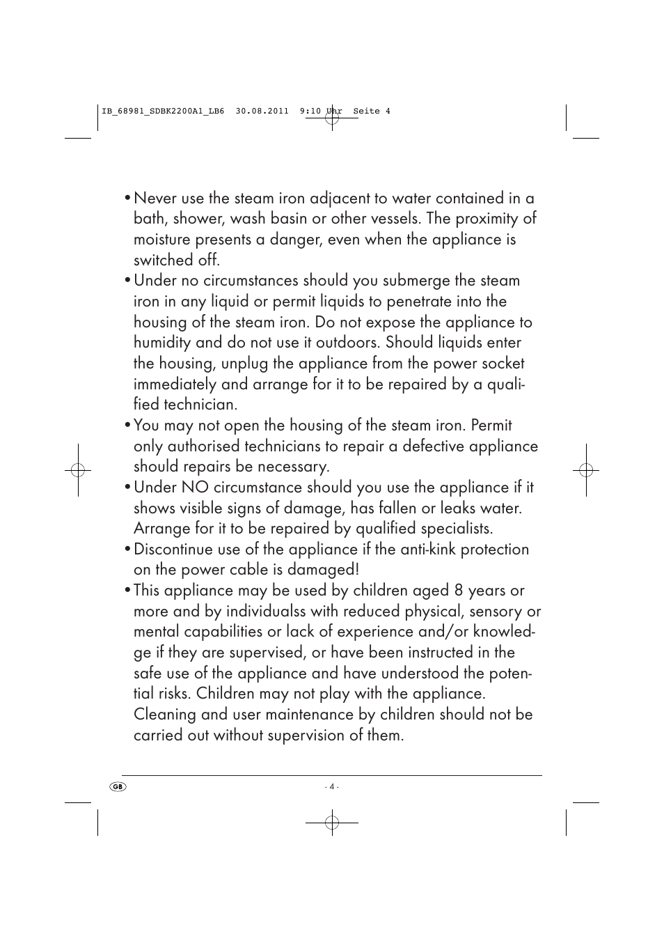 Silvercrest SDBK 2200 A1 User Manual | Page 6 / 22