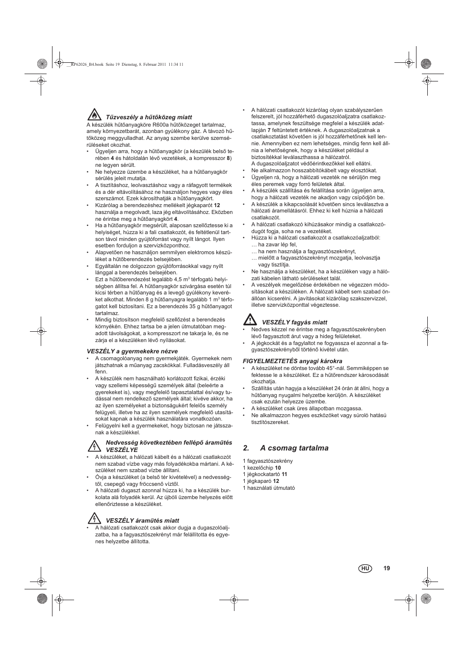 A csomag tartalma | Silvercrest STG 70 B2 User Manual | Page 21 / 62