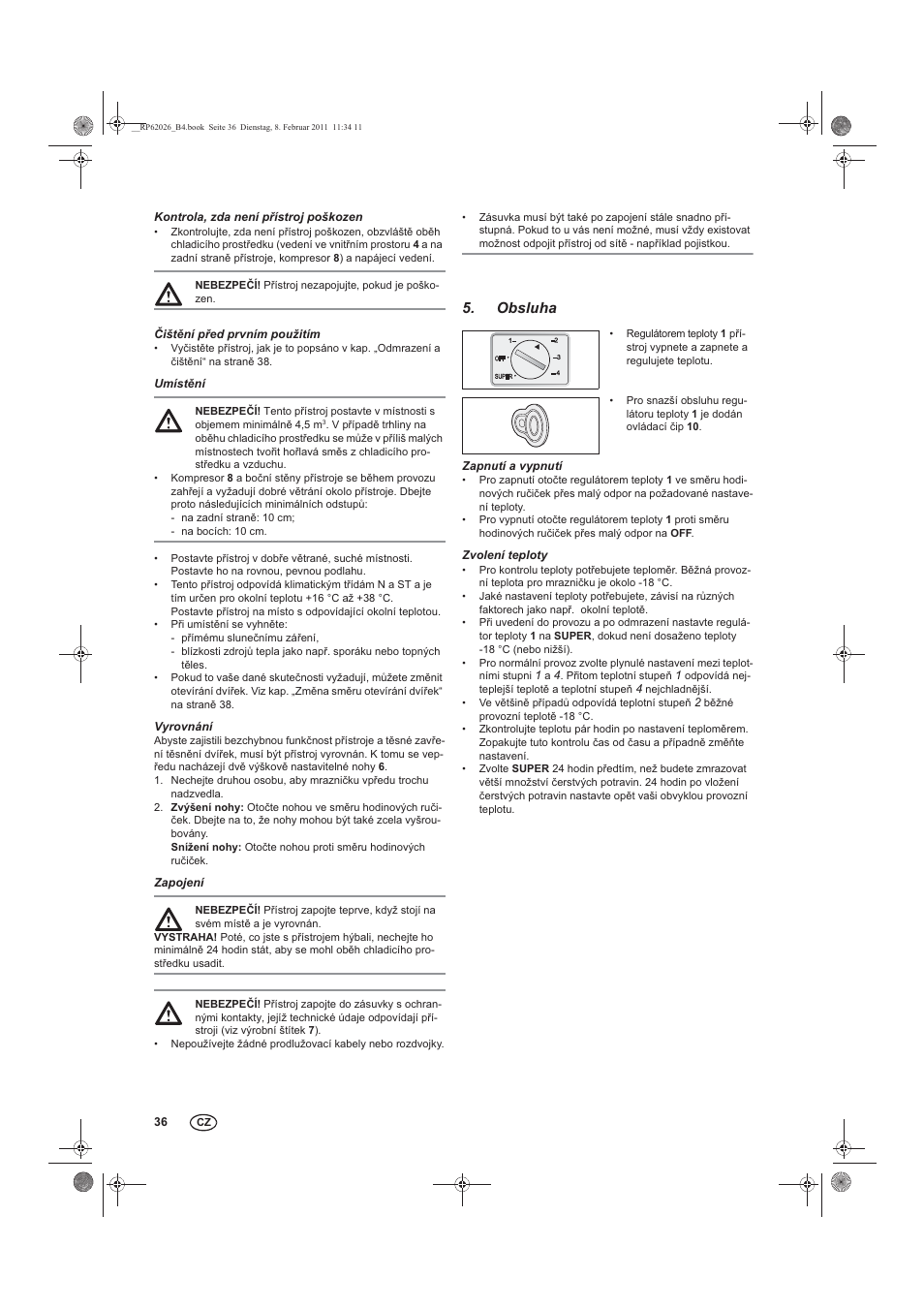 Obsluha | Silvercrest STG 70 B2 User Manual | Page 38 / 62