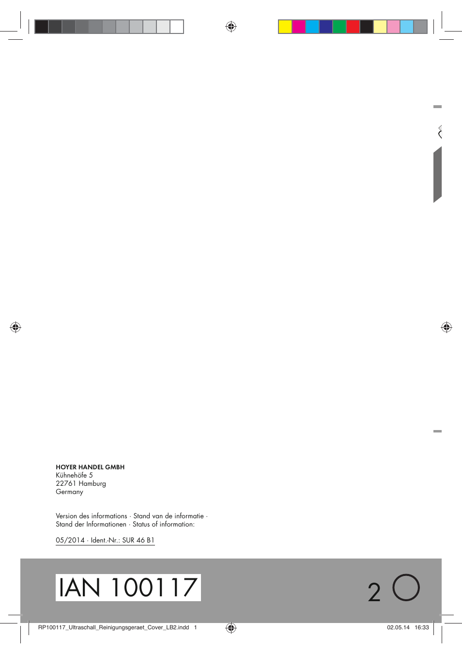 Silvercrest SUR 46 B1 User Manual | Page 46 / 46