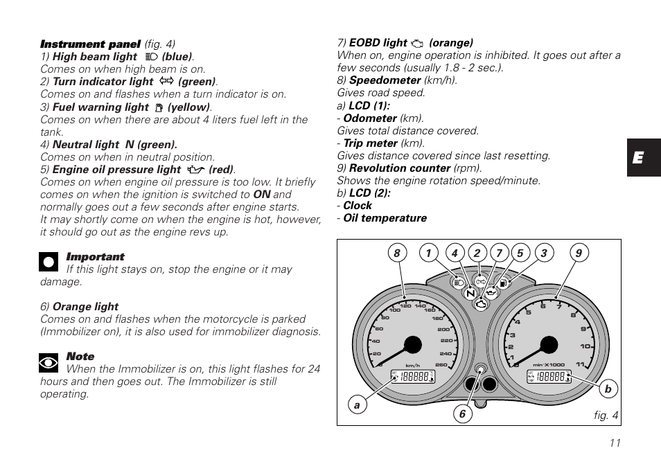 Ducati MOTORHOLDING 800SPORT User Manual | Page 11 / 84