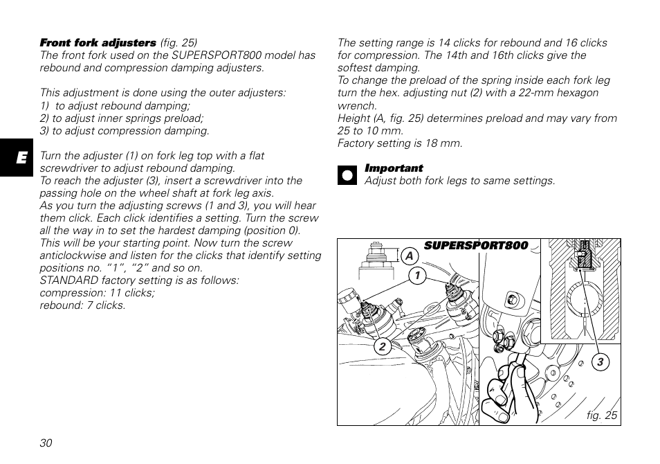 Ducati MOTORHOLDING 800SPORT User Manual | Page 30 / 84