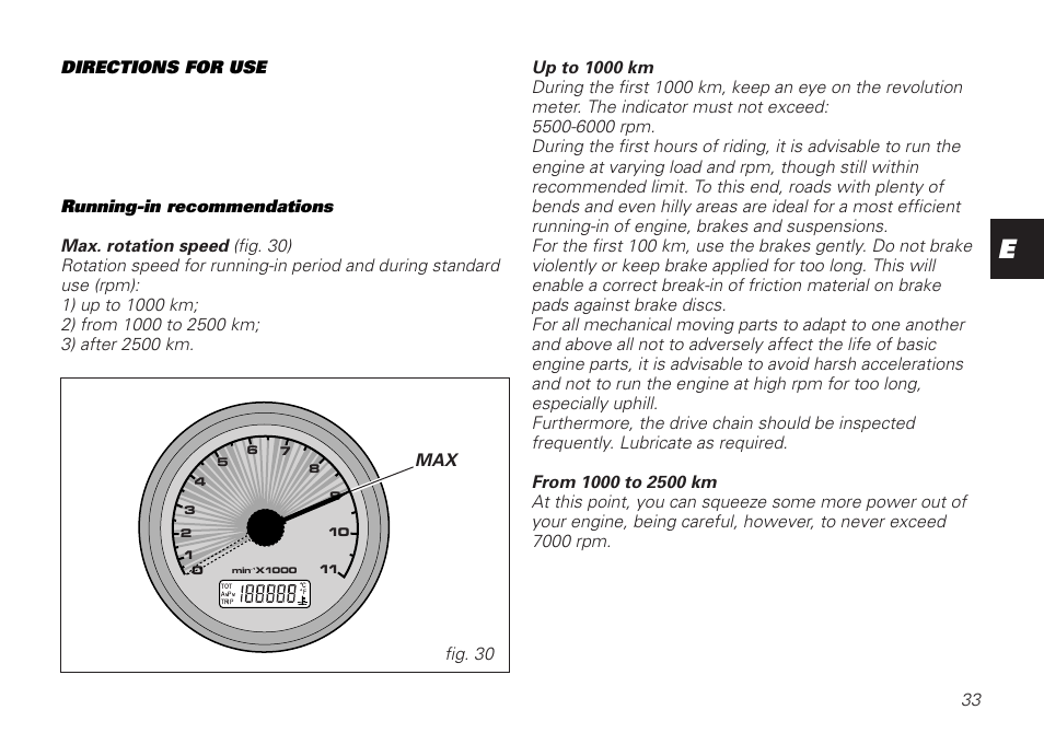 Max fig. 30 | Ducati MOTORHOLDING 800SPORT User Manual | Page 33 / 84