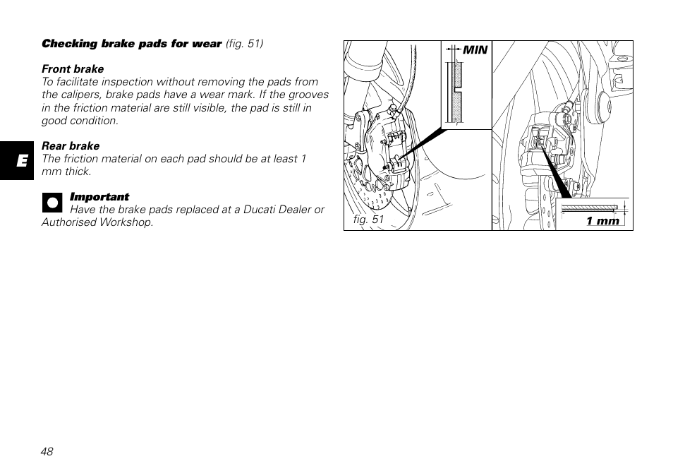Ducati MOTORHOLDING 800SPORT User Manual | Page 48 / 84