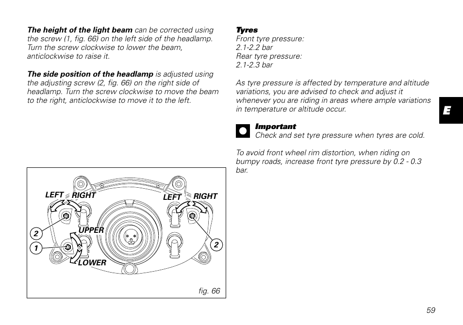 Ducati MOTORHOLDING 800SPORT User Manual | Page 59 / 84
