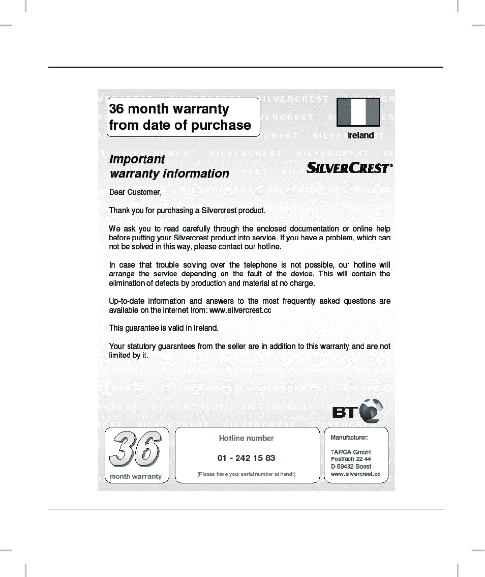 Silvercrest OM1008-SL User Manual | Page 27 / 100