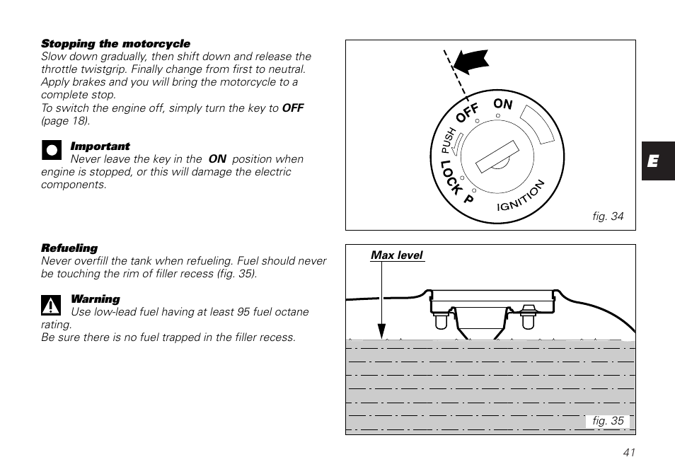 Ducati MONSTER 620 User Manual | Page 41 / 84
