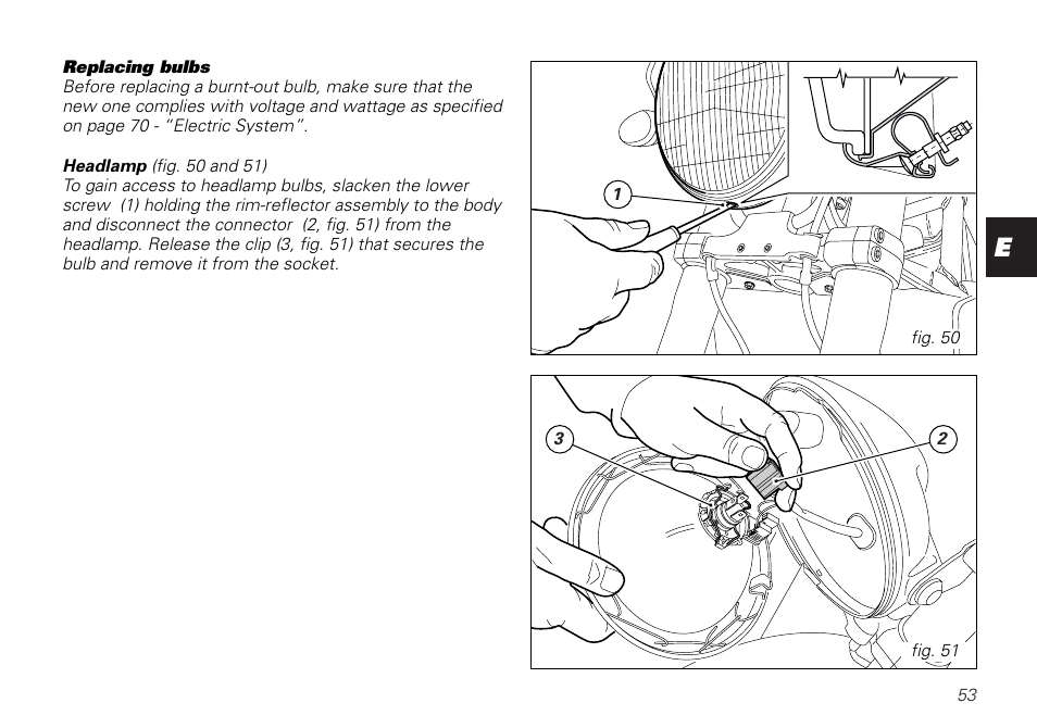 Ducati MONSTER 620 User Manual | Page 53 / 84