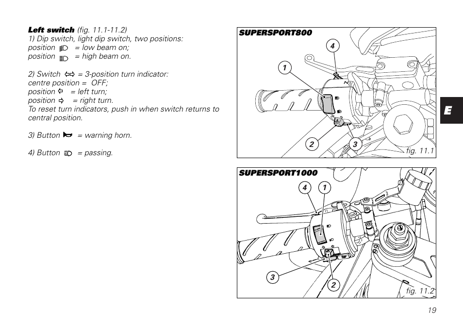 Ducati SUPERSPORT 800 User Manual | Page 19 / 86