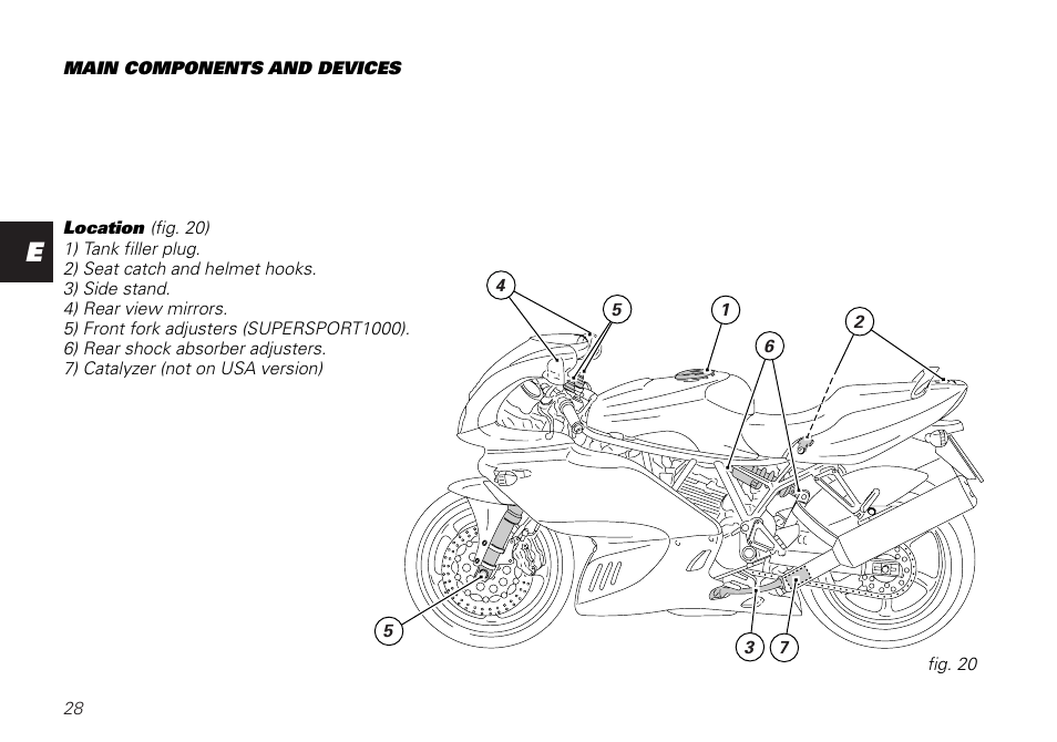 Ducati SUPERSPORT 800 User Manual | Page 28 / 86