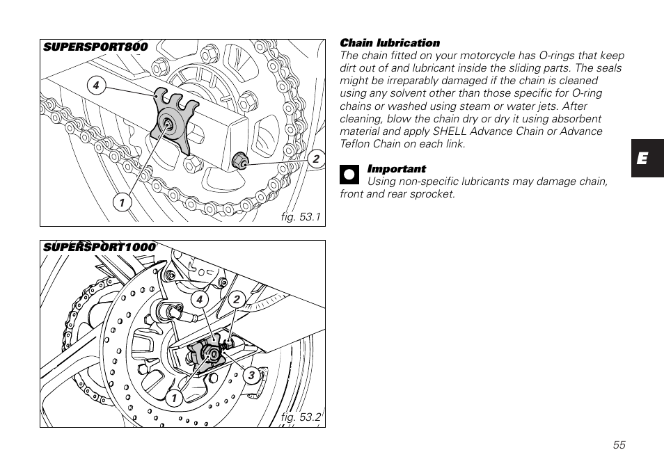 Ducati SUPERSPORT 800 User Manual | Page 55 / 86