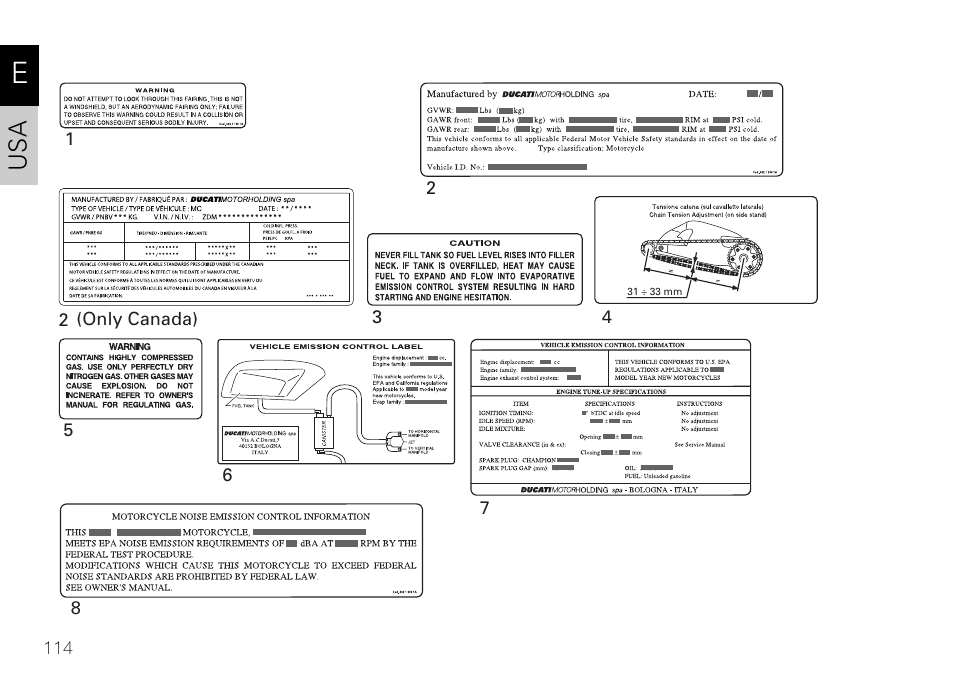 Ducati 848 User Manual | Page 115 / 122